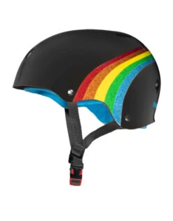 Triple 8 Cert SS Helmet | Rainbow Sparkle Black(Triple8certifiedsshelmetrainbowsparkleblack)