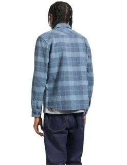 Brixton Bowery Heavy Weight L/S Flannel | Mirage Blue/Washed Navy(Brixton Bowery Heavy Weight Ls Flannel Mirage Bluewashed Navy) -Twelve Board Store 1 337dc128 0eba 4a2a 87b6 2dfdc6c337ac