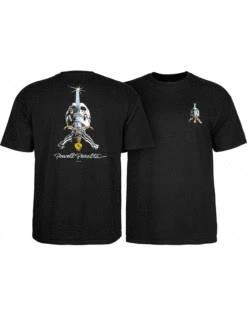 Powell Peralta Skull & Sword Tee | Black(Powellperaltaskullswordteeblack)