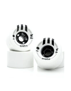Evolve GTR 97mm/76a Wheels | White(Evolvegtr97mm76awheelswhite)