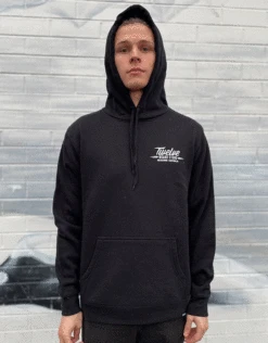 Twelve Melb Stencil Hood | Black(Twelvemelbstencilhoodblack)