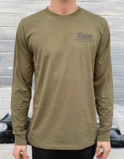 Twelve Melbs Base L/S Tee | Army(Twelvemelbsbaselsteearmy)
