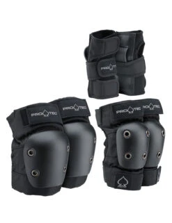 Protec Street Gear Jr 3 Pack | Black(Protecstreetgearjr3pkblk)