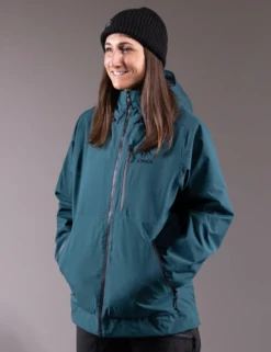 Jones Women's Mtn Surf Recycled Jacket 2025 | Pacific Teal(Jones Womens Mtn Surf Recycled Jacket 2025 Pacific Teal) 4 Jones Women's Mtn Surf Recycled Jacket 2025 | Pacific Teal(Jones Womens Mtn Surf Recycled Jacket 2025 Pacific Teal) -Twelve Board Store 90