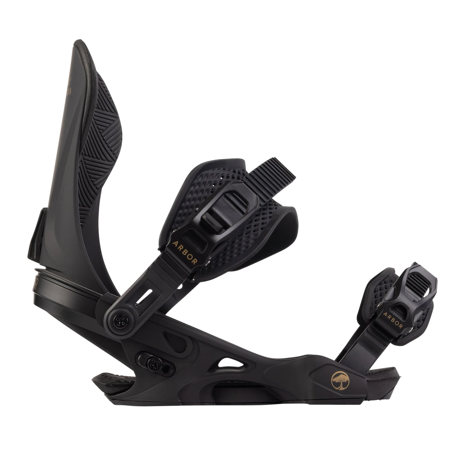 Arbor Sequoia Snowboard Binding 2025 | Black/Gold(Arbor sequoia snowboard binding 2025 blackgold) Arbor Sequoia Snowboard Binding 2025 | Black/Gold(Arbor Sequoia Snowboard Binding 2025 Blackgold) -Twelve Board Store ARBOR 2025 SEQUOIA BLACK STUDIO 03