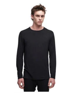 Le Bent Mens Core Lightweight Crew Base Layer | Black(Le Bent Mens Core Lightweight Crew Base Layer Black)