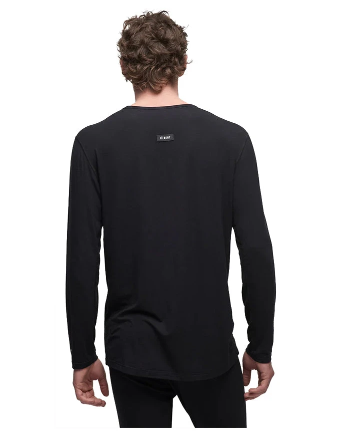 Le Bent Mens Core Lightweight Crew Base Layer | Black(Le bent mens core lightweight crew base layer black) Le Bent Mens Core Lightweight Crew Base Layer | Black(Le Bent Mens Core Lightweight Crew Base Layer Black) -Twelve Board Store Lebent core lightweight crew black 2