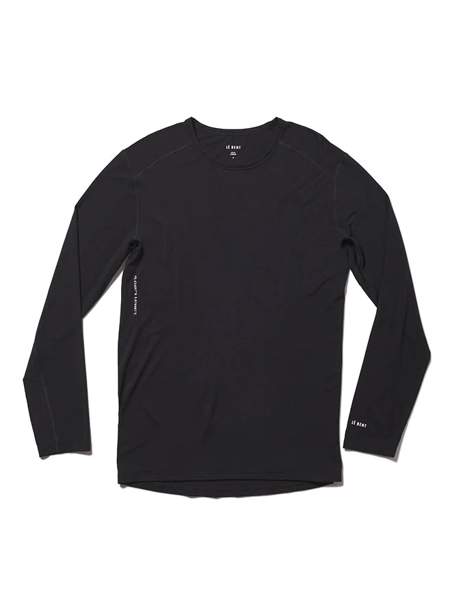 Le Bent Mens Core Lightweight Crew Base Layer | Black(Le bent mens core lightweight crew base layer black) Le Bent Mens Core Lightweight Crew Base Layer | Black(Le Bent Mens Core Lightweight Crew Base Layer Black) -Twelve Board Store Lebent core lightweight crew black 3