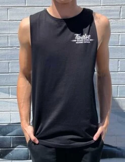 Twelve Melbs Singlet | Black(Twelvemelbssingletblack)