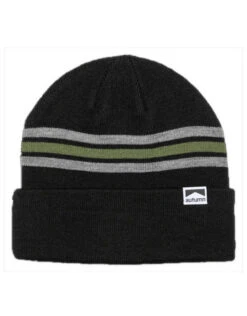 Autumn Headwear Bold Stripe Beanie | Black(Autumn Headwear Bold Stripe Beanie Black)
