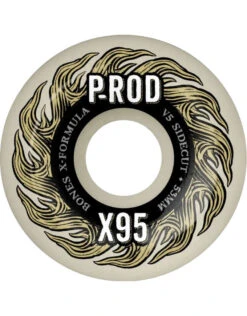 Bones X-Formula P-Rod Pro V5 Side-Cut Skateboard Wheels | 53mm/95A(Bones X Formula P Rod Pro V5 Side Cut Skateboard Wheels 53mm95a)