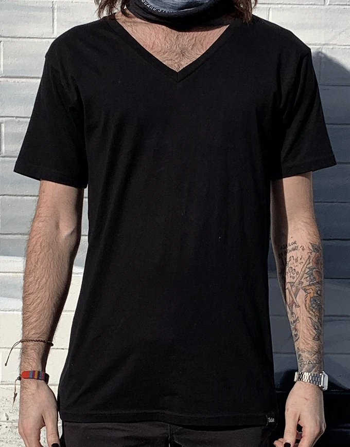 Twelve Tarmac V-Neck Tee Black(Twelvetarmacv neckteeblack) Twelve Tarmac V-Neck Tee Black(Twelvetarmacv Neckteeblack) -Twelve Board Store d9810c90ca9b933f29a940cb471bfe042ec62368