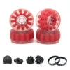 CloudWheels Set 120mm+ Mounting Kit | Red(Exway Cloudwheels Set 120mm Mounting Kit Red) -Twelve Board Store exway cloudwheel 120mm red accessory pack