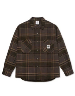 Polar Mike LS Flannel Shirt | Brown/Mauve(Polar Mike Ls Flannel Shirt Brownmauve)