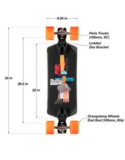 Loaded Fathom Complete Longboard | 33"(Loaded Fathom Complete Longboard 33) 5 Loaded Fathom Complete Longboard | 33"(Loaded Fathom Complete Longboard 33) -Twelve Board Store frtfathdad