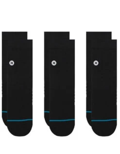 Stance Icon Quarter Sock 3-Pack | Black(Stance Icon Quarter Sock 3 Pack Black)