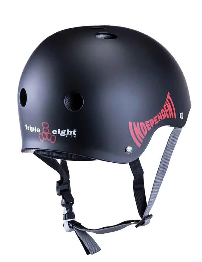 Triple 8 THE Cert SS x Independent Helmet | Black(Triple 8 the cert ss x independent helmet black) Triple 8 THE Cert SS X Independent Helmet | Black(Triple 8 The Cert Ss X Independent Helmet Black) -Twelve Board Store indytriple8