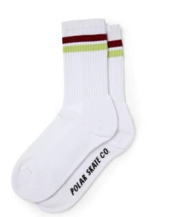 Polar Stripe Socks | White/Red/Chartreuse(Polar Stripe Socks Whiteredchartreuse)