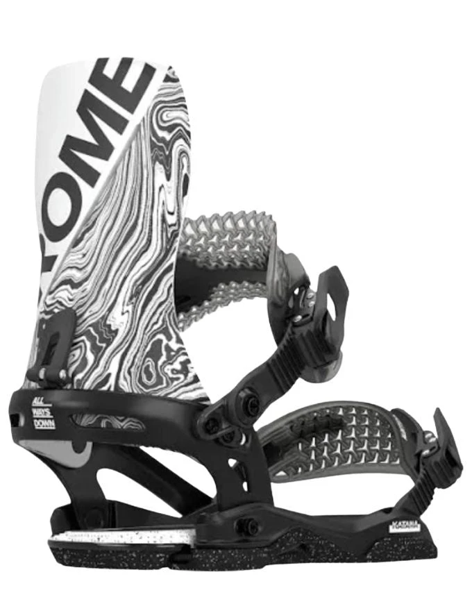 Rome Katana Snowboard Binding 2025 | Black/White(Rome katana snowboard binding 2025 blackwhite) Rome Katana Snowboard Binding 2025 | Black/White(Rome Katana Snowboard Binding 2025 Blackwhite) -Twelve Board Store romekatana