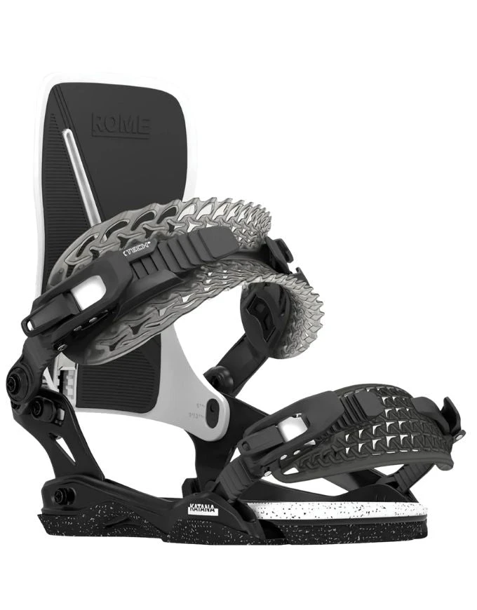 Rome Katana Snowboard Binding 2025 | Black/White(Rome katana snowboard binding 2025 blackwhite) Rome Katana Snowboard Binding 2025 | Black/White(Rome Katana Snowboard Binding 2025 Blackwhite) -Twelve Board Store romekatana2
