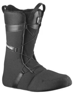 Salomon Launch BOA SJ Snowboard Boot 2025 | White/Black(Salomon Launch Boa Sj Snowboard Boot 2025 Whiteblack) -Twelve Board Store salomonlunchwhite3