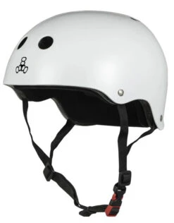 Triple 8 Certified Sweatsaver Helmet | Glossy White(Triple 8 Certified Sweatsaver Helmet Glossy White)