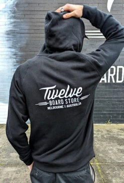Twelve Melb Official Zip Hood | Black(Twelve Melb Official Zip Hood Black) -Twelve Board Store twelve official zip hood black 4