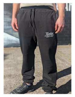 Twelve Melbs Stencil Track Pants | Black(Twelve Melbs Stencil Track Pants Black)