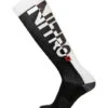 Nitro Cloud 3 Men's Snowboard Socks | Black/White(Nitro Cloud 3 Mens Snowboard Socks Blackwhite) 1 Nitro Cloud 3 Men's Snowboard Socks | Black/White(Nitro Cloud 3 Mens Snowboard Socks Blackwhite) -Twelve Board Store witeblack